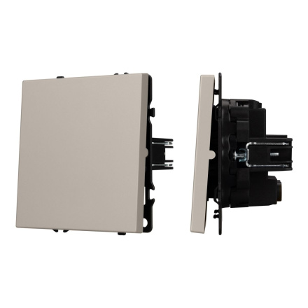 Механизм выключателя одноклавишный перекрёстный Arlight SWT-NOBE-MKX1-SFPL-CA (230V, 10A) 059428