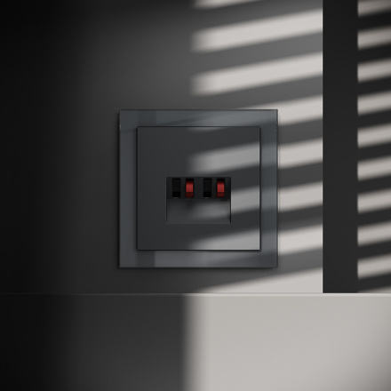 Розетка акустическая Voltum S70 VLS060307 (графит)