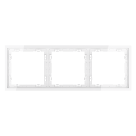 Рамка на 3 поста Voltum S70 VLS100301 (белый глянцевый)