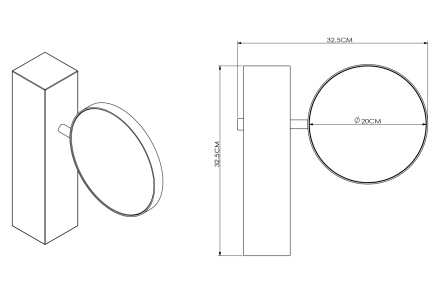 Зеркало настольное Garda Decor 19-OA-9896