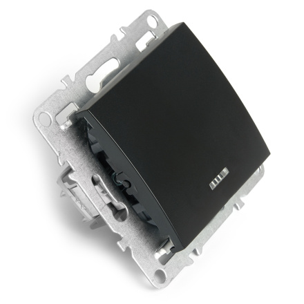 Выключатель 1-клавишный c индикатором Stekker Эрна PSW10-9101-03 49146