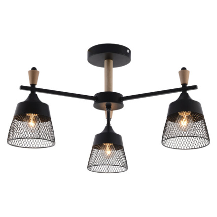 Люстра на штанге Seven Fires Olban SF3389/3C-BK-WD