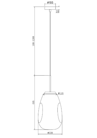 Подвесной светильник Maytoni Mabell P013PL-01G