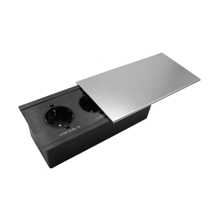 Блок розеток JX (Slide Top) (2 секции + 2 USB с кабелем питания) Mebax 00-00002888