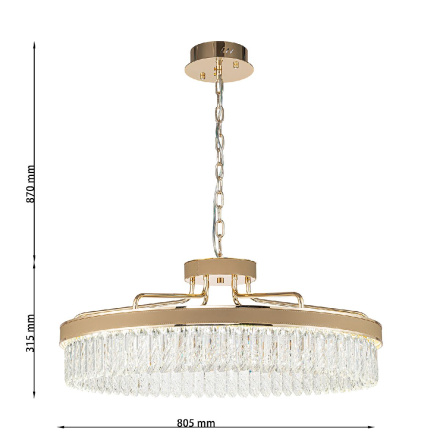 Подвесная люстра Favourite Visconte 4304-8P