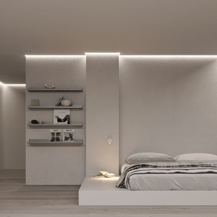 Профиль Arlight STRETCH-SHADOW-CEIL-2000 BLACK (A2-CONTOUR-PRO) 040703