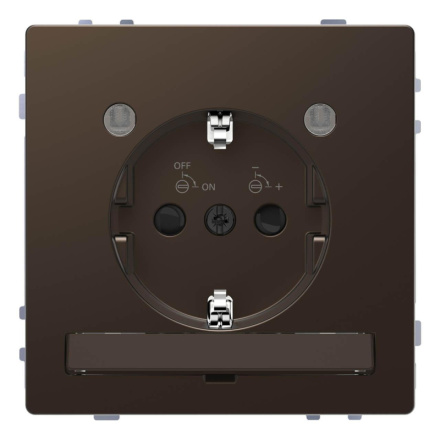 Розетка Schneider Electric Merten D-Life 16A с/з и LED модулем MTN2304-6052
