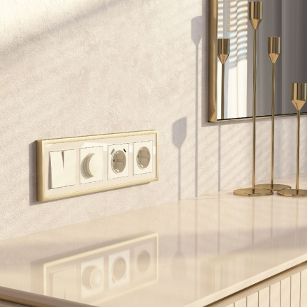 Рамка на 4 поста Werkel Baguette 4690389193316 W0042851 a062783