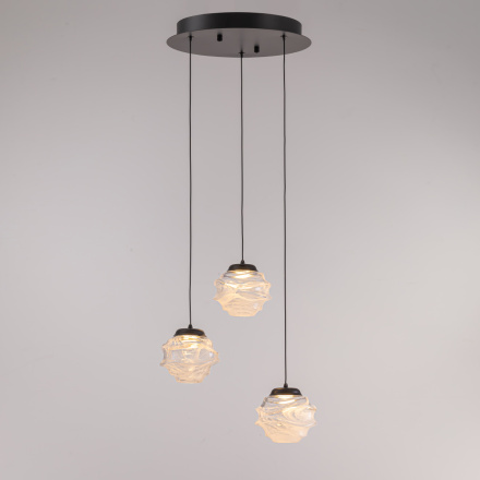 Подвесной светильник Delight Collection MD25030003-3A matt black/clear