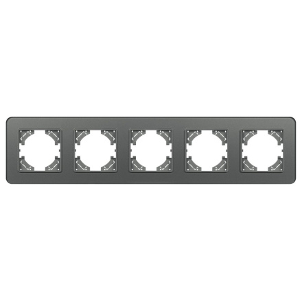 Рамка на 5 постов стеклянная Arlight FRM-OMALI-GS-5-GR 049706