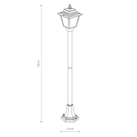 Ландшафтный светильник Nowodvorski Ana Black 10501