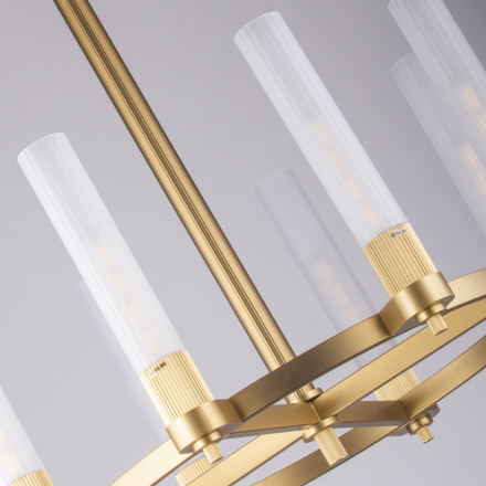 Люстра на штанге DeLight Collection MD2314-8A antique brass