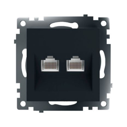 Розетка компьютерная 2-местная RJ-45 Stekker Катрин GLS00-7109-05 50007