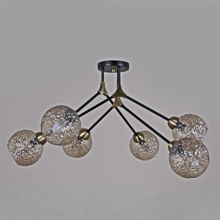 Люстра на штанге Illumico IL0264-6CSQ-79 BK AB