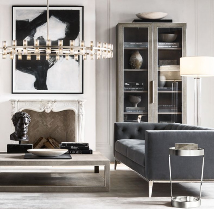 Люстра на штанге Delight Collection Arcachon KM1000P-36 brass