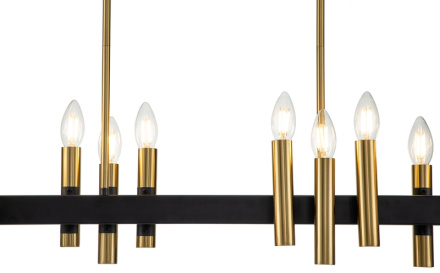 Люстра на штанге Indigo Cero 13009/16RL Black V000209