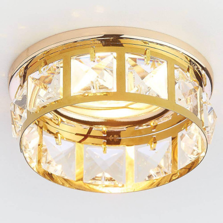 Встраиваемый светильник Ambrella Light Crystal K101 CL/G