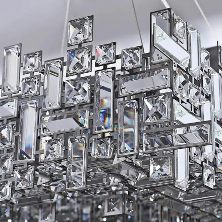 Подвесная люстра Delight Collection P7838-W80 chrome