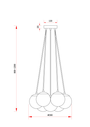 Подвесной светильник Freya Fiesta FR5231PL-07CH