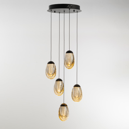 Подвесной светильник Delight Collection MD25090022-5A matt black/champagne