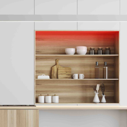 Светодиодная лента Apeyron 12В СТ 4,8Вт/м smd3528, 60д/м IP20 5м красная 00-35