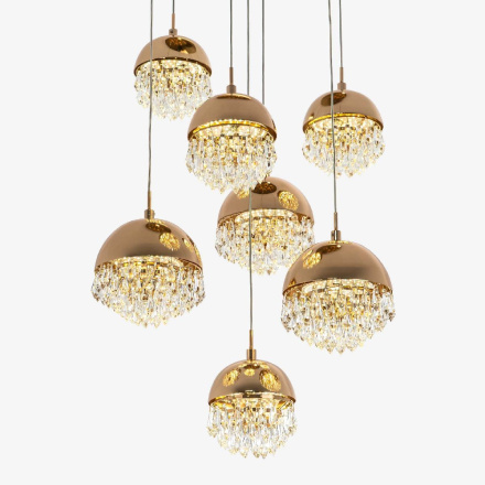 Каскадная люстра Modelux ML.2210.7 GD