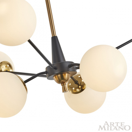 Люстра на штанге Arte Milano 279808/6 BK/GD