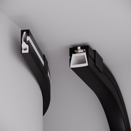 Силиконовый профиль Arlight WPH-FLEX-0616-SIDE-S9-5m FULL BLACK 045842