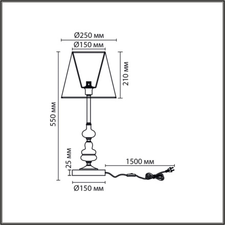 Настольная лампа Lumion Classi Kentuki 8283/1T
