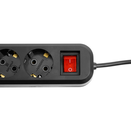 Удлинитель 4-местный с/з с выключателем Stekker Home HM03-41-03 50425