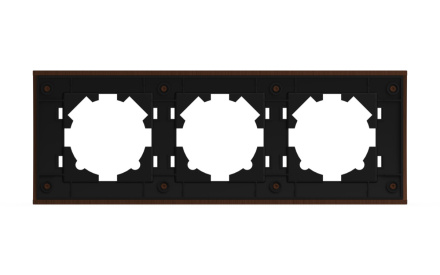 Рамка трехместная ELBI Zena Platin 500-073200-227