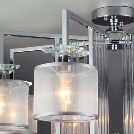 Потолочная люстра Eurosvet Fargo 60123/8 хром Smart (60108/8)