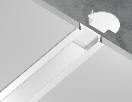 Алюминиевый встраиваемый профиль Ambrella Light Alum Profile GP1001WH