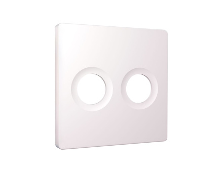 Лицевая панель Alfa (Жемчуг) для TV двойной розетки Quant Ambrella Volt AP2133