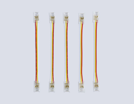 Соединитель гибкий двухсторонний Ambrella Light Illumination COB CCT 12/24V для лент 8mm (3 конт.) (5шт. в комплекте) GS7911
