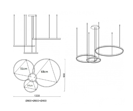 Подвесная люстра Kink Light Лаура 08246,12PA