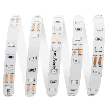 Светодиодная лента Apeyron 12В 3528 4,8Вт/м желтый 5м IP20 00-433