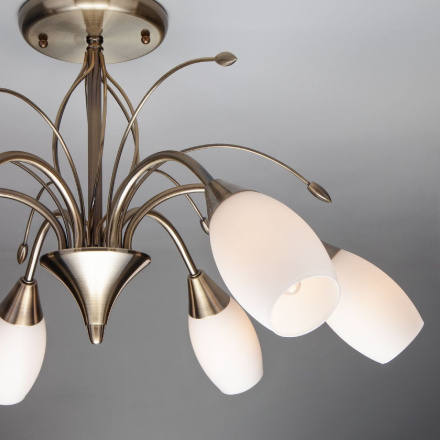 Люстра на штанге Eurosvet Ginevra 22080/6 античная бронза 00000055430