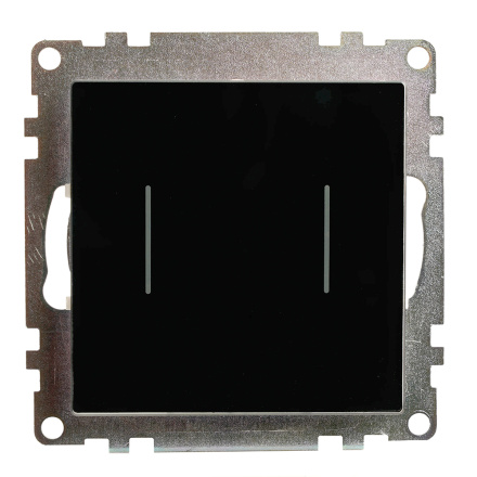 Выключатель 2-клавишный сенсорный (механизм) Stekker Катрин 50273