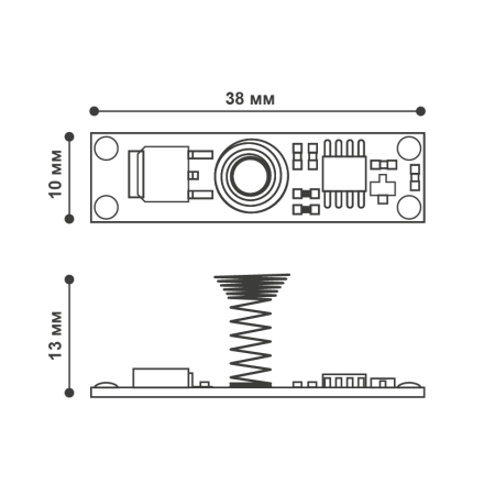 Выключатель с датчиком касания и функцией диммирования Wolta WLS-SEN-01