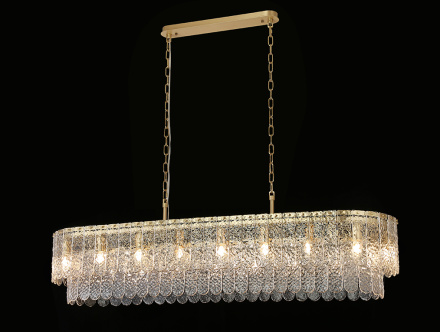 Подвесная люстра Newport Daisy 8370/140 C oval brass М0070732