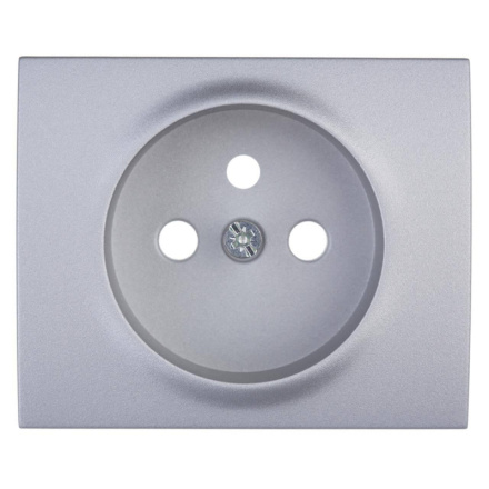Лицевая панель Legrand Galea Life розетки 2К+З французский стандарт алюминий 771327