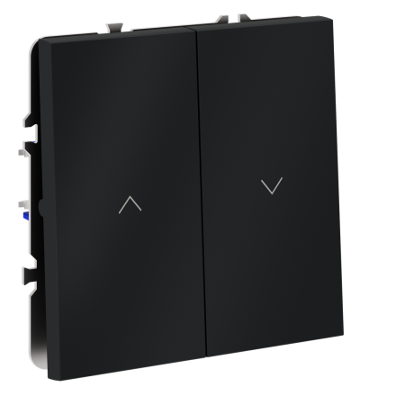 Выключатель встраиваемый Voltum S70 для жалюзи 10А, (графит) VLS020707