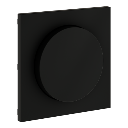 Накладка для светорегулятора поворотно-нажимного Voltum S70 (черный матовый) VLS002008