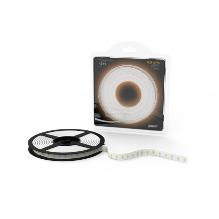Светодиодная лента Gauss 24В 2835 6,5Вт/м 3000K 5м IP20 312000165