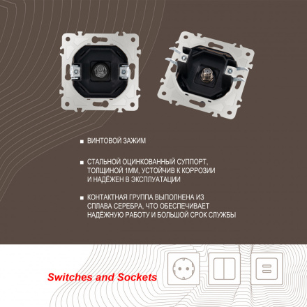 Розетка спутниковая SAT TV Arte Milano 203.42-1.black