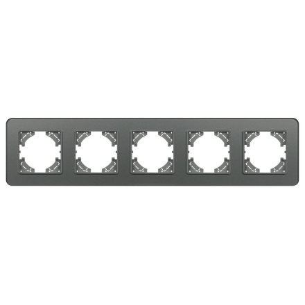 Рамка на 5 постов стеклянная Arlight FRM-OMALI-SFGS-5-GR 049722