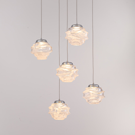 Подвесной светильник Delight Collection MD25030003 MD25030003-5A chrome/clear