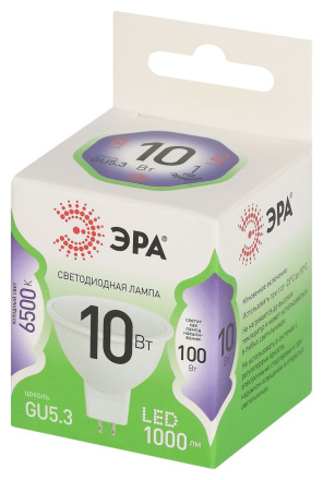 Светодиодная лампа Эра LED MR16-10W-865-GU5.3 GL Б0066997