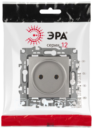 Розетка одноместная Эра 12-2105-16 Б0065699